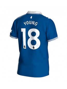 Billige Everton Ashley Young #18 Hjemmedrakt 2023-24 Kortermet